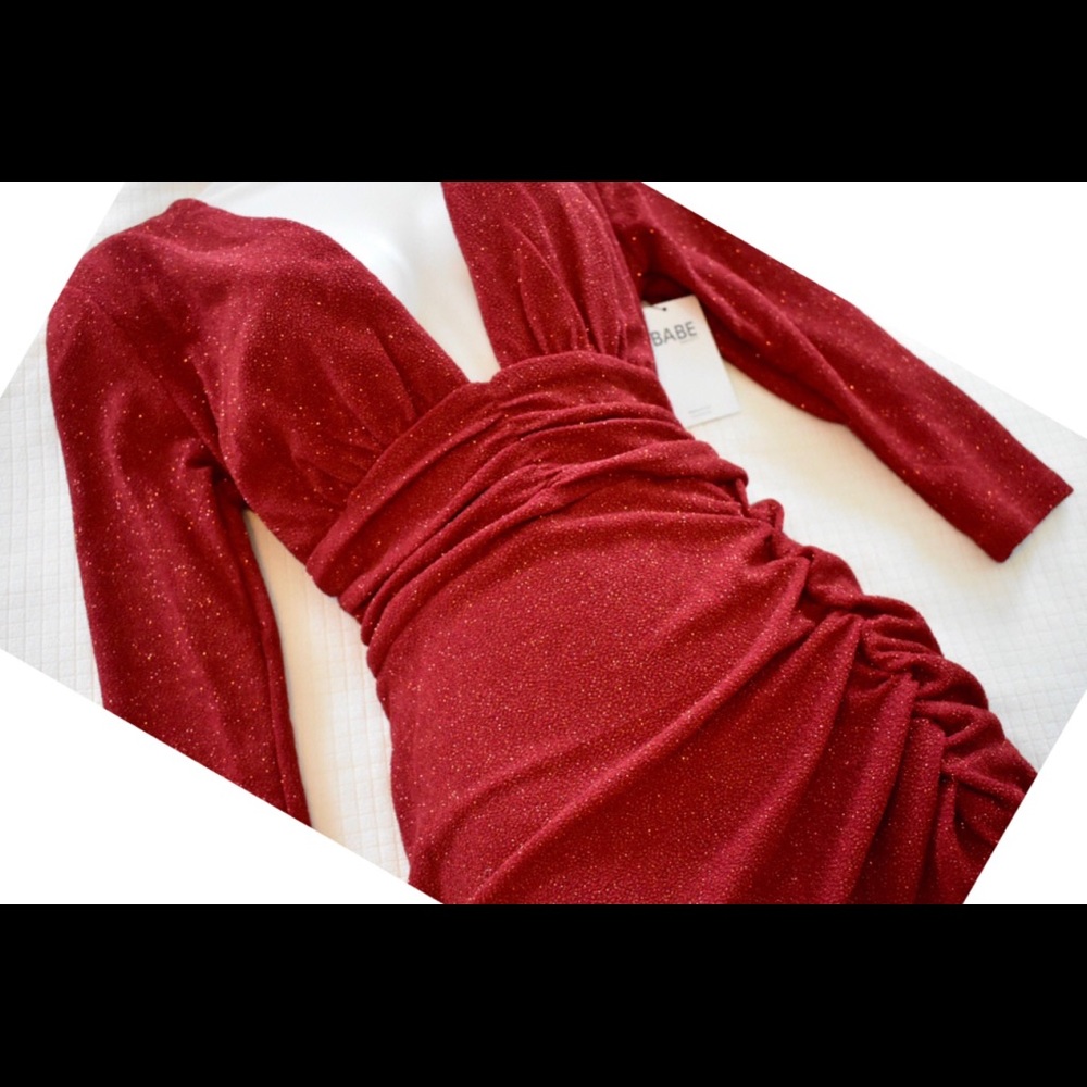 Red Glitter Cocktail Dress. Brand New! M.